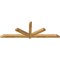 Ekena Millwork Kennewick Rough Sawn Timber Gable Bracket, Western Red Cedar, 96"W x 32"H x 4"D x 4"F, 8/12 Pitch GBW096X32X0404KEN00RWR - alternate 4
